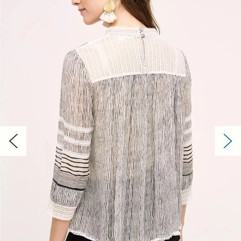 Anthropologie Floreat Reina blouse top. Size small. - Picture 3 of 11